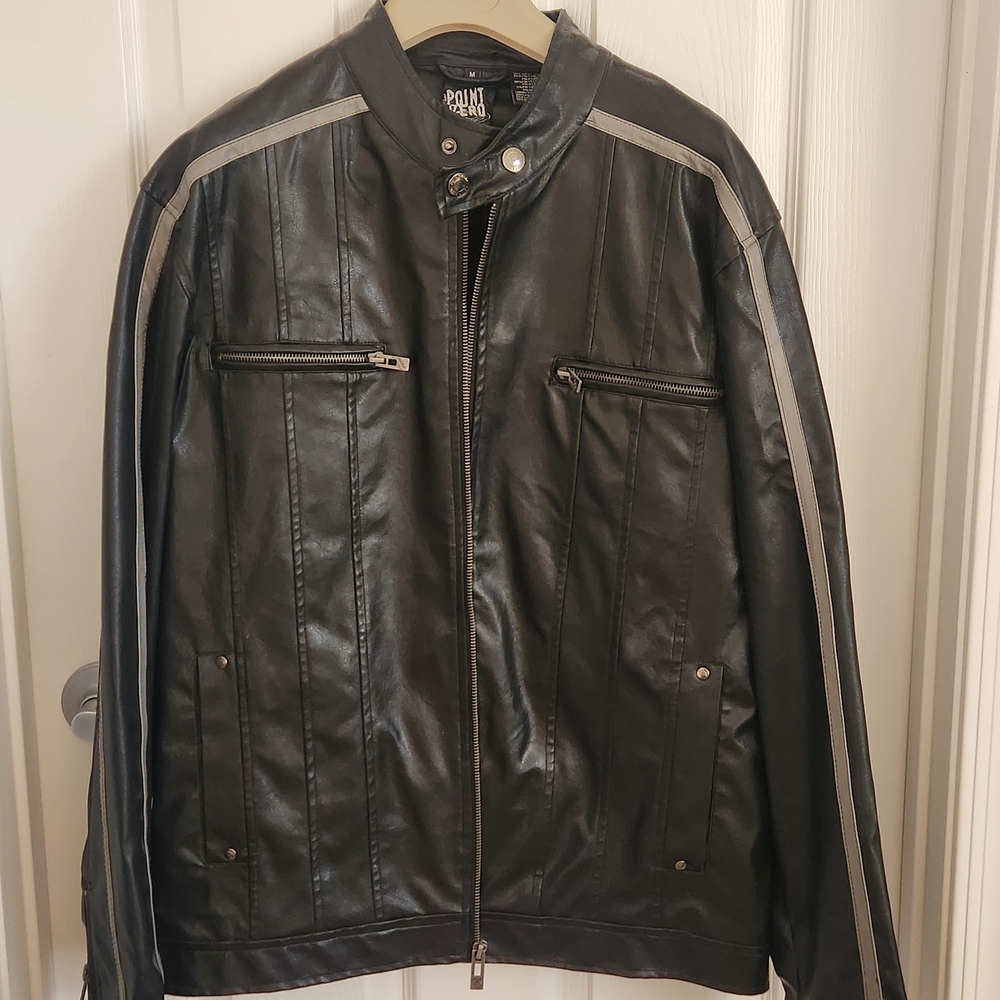 Point Zero Black Faux Leather Jacket
